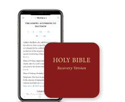 Reading ministry publications on a phone